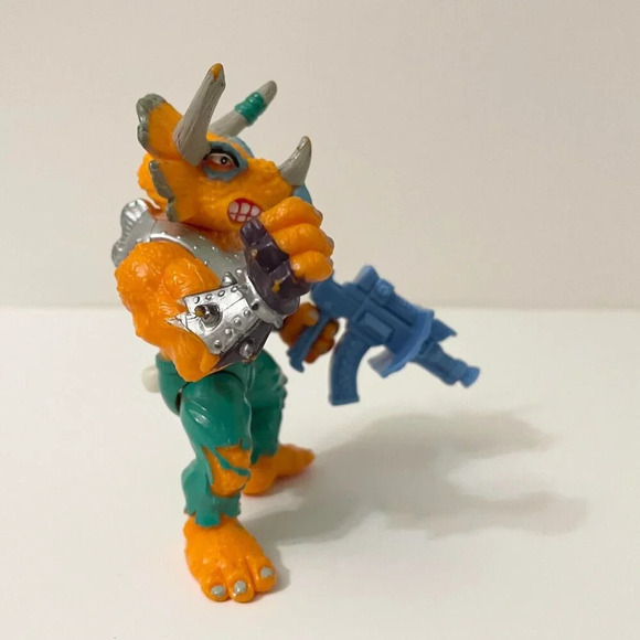 Vintage 1990 TMNT Triceraton Teenage Mutant Ninja  Turtles Figure Incomplete - Picture 6 of 16